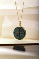 BLOODSTONE ICXC NIKA CROSS NECKLACE