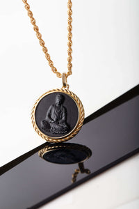 ONYX BUDDHA NECKLACE