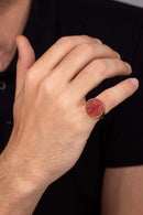 CARNELIAN FARAVAHAR RING