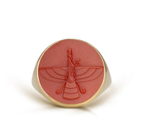 CARNELIAN FARAVAHAR RING