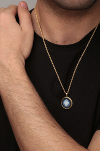 SARDONYX SACRED HEART NECKLACE