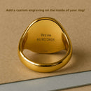 CARNELIAN COMPASS RING