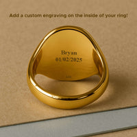 ONYX LUTHER ROSE RING