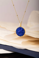 LAPIS LAZULI SAINT GEORGE NECKLACE