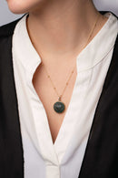BLOODSTONE SACRED HEART NECKLACE
