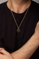 BLOODSTONE SACRED HEART NECKLACE