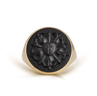 ONYX LUTHER ROSE RING