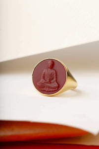 CARNELIAN BUDDHA RING