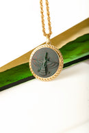 BLOODSTONE FARAVAHAR NECKLACE
