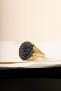 ONYX MICHAEL ARCHANGEL RING