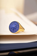 LAPIS LAZULI COMPASS RING