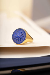 LAPIS LAZULI COMPASS RING