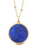 LAPIS LAZULI AMERICAN EAGLE COIN NECKLACE
