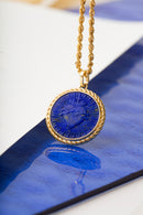 LAPIS LAZULI SACRED HEART NECKLACE
