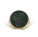 BLOODSTONE MICHAEL ARCHANGEL RING