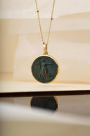 BLOODSTONE AMERICAN EAGLE COIN NECKLACE