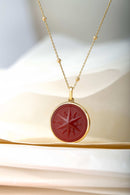 CARNELIAN COMPASS NECKLACE