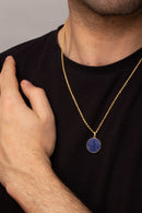 LAPIS LAZULI FARAVAHAR NECKLACE