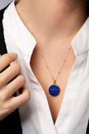 LAPIS LAZULI FARAVAHAR NECKLACE
