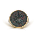 BLOODSTONE COMPASS RING