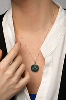 BLOODSTONE LUTHER ROSE NECKLACE