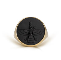 ONYX FARAVAHAR RING