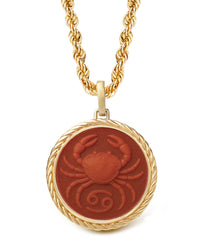 CARNELIAN CANCER NECKLACE