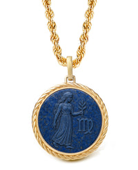 LAPIS LAZULI VIRGO NECKLACE