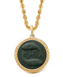 BLOODSTONE PISCES NECKLACE