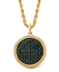 BLOODSTONE ICXC NIKA CROSS NECKLACE