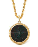 BLOODSTONE FARAVAHAR NECKLACE