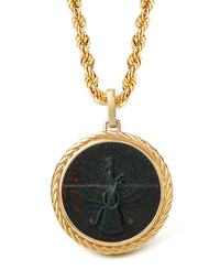 BLOODSTONE FARAVAHAR NECKLACE