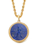 LAPIS LAZULI FARAVAHAR NECKLACE