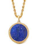 LAPIS LAZULI AMERICAN EAGLE COIN NECKLACE