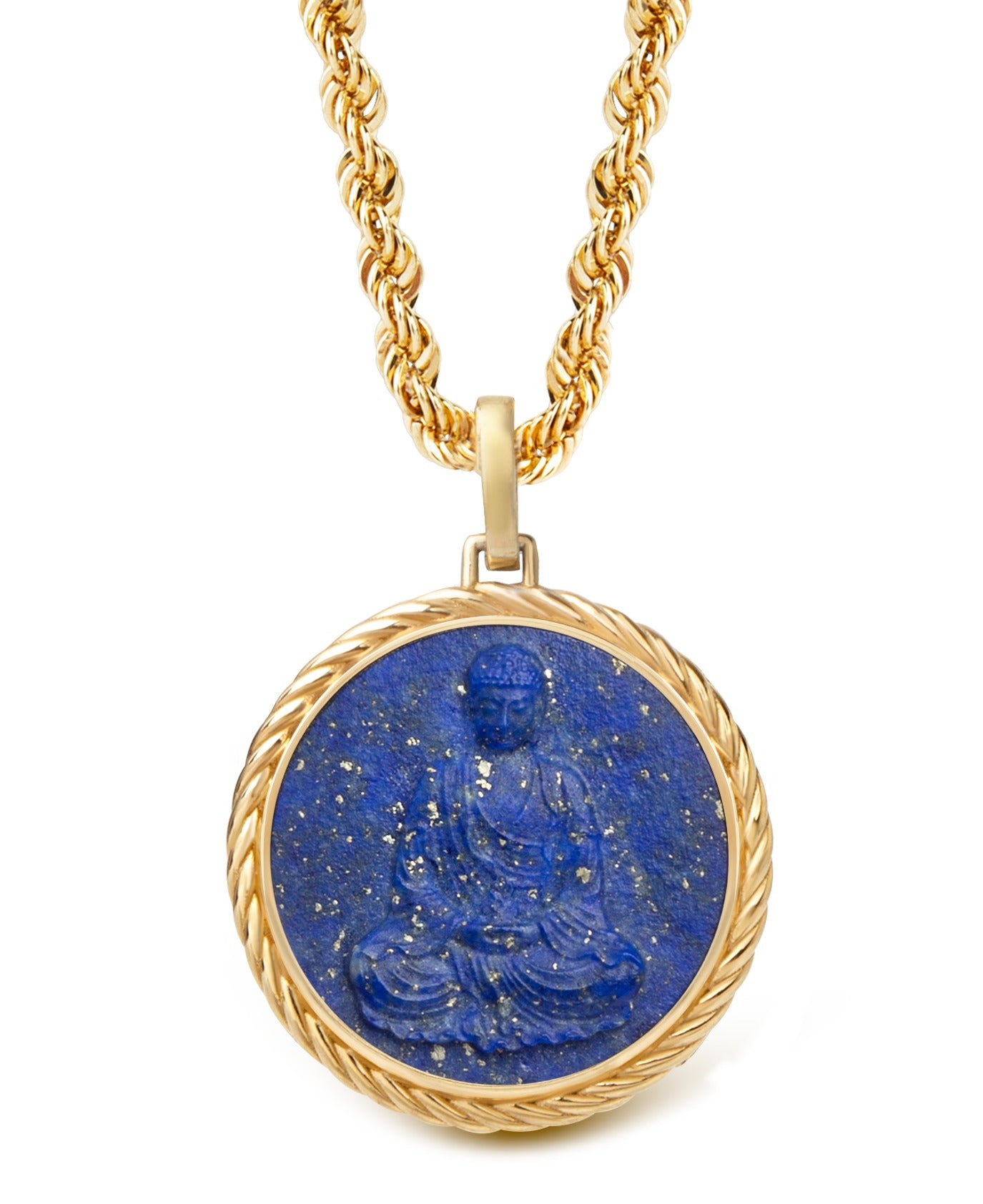 LAPIS LAZULI BUDDHA NECKLACE