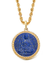 LAPIS LAZULI BUDDHA NECKLACE