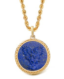 LAPIS LAZULI MICHAEL ARCHANGEL NECKLACE