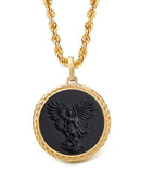 ONYX MICHAEL ARCHANGEL NECKLACE
