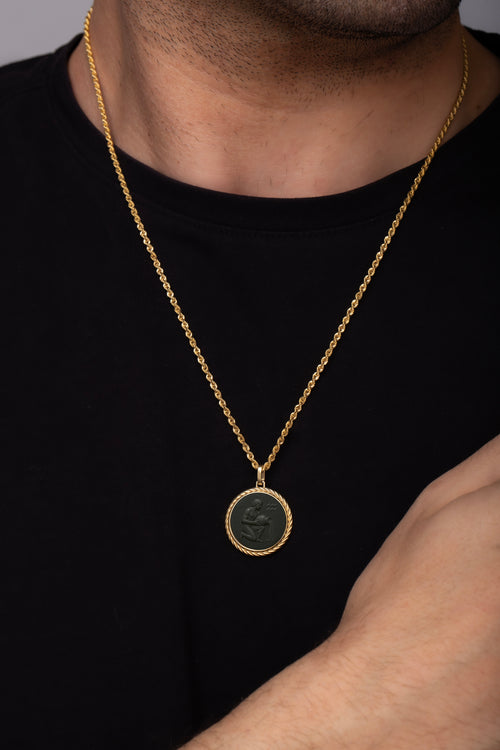 ONYX AQUARIUS NECKLACE