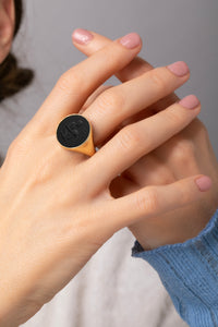 ONYX AQUARIUS RING