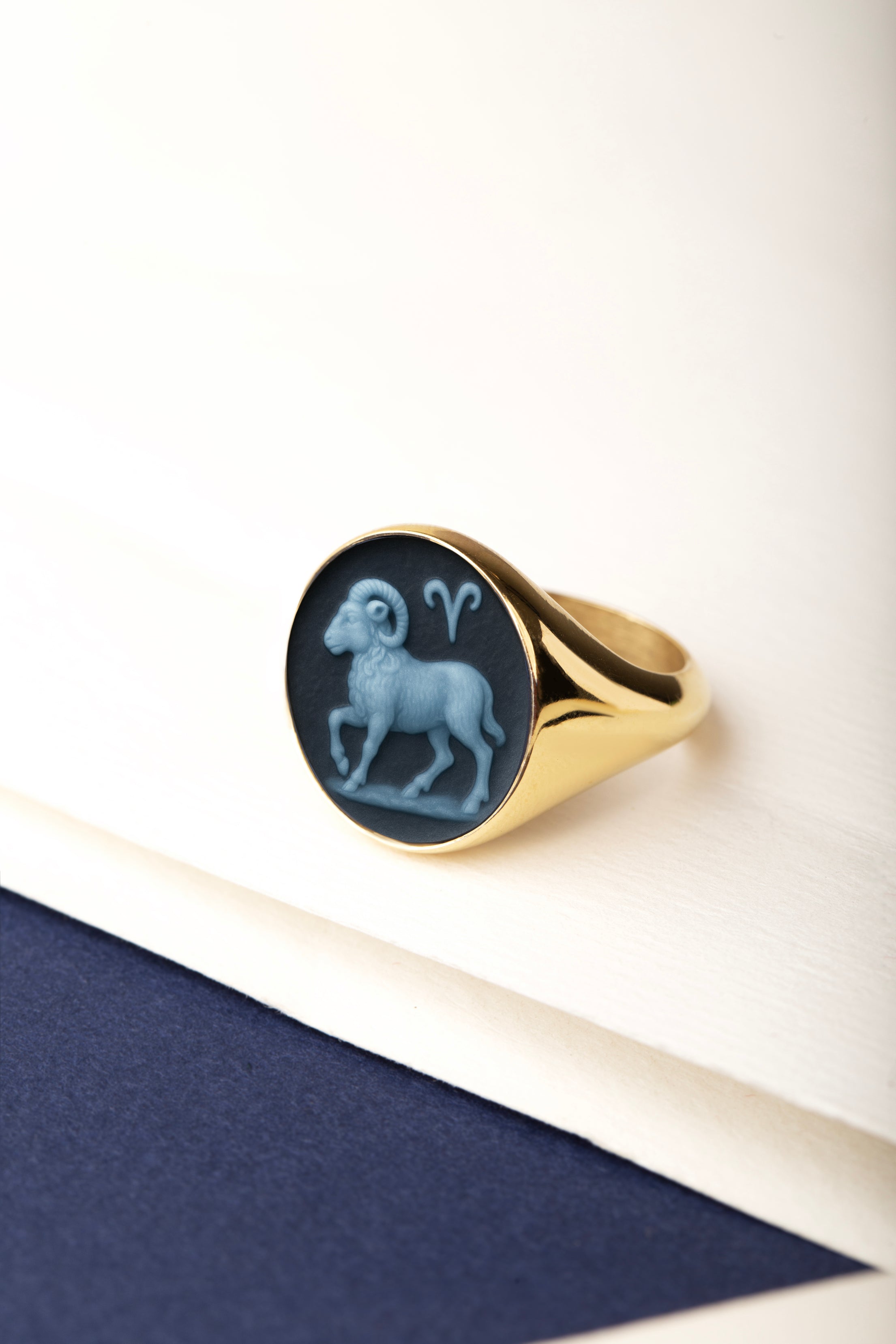 SARDONYX ARIES RING