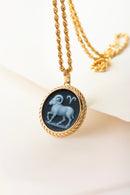 SARDONYX ARIES NECKLACE