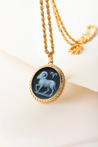 SARDONYX ARIES NECKLACE
