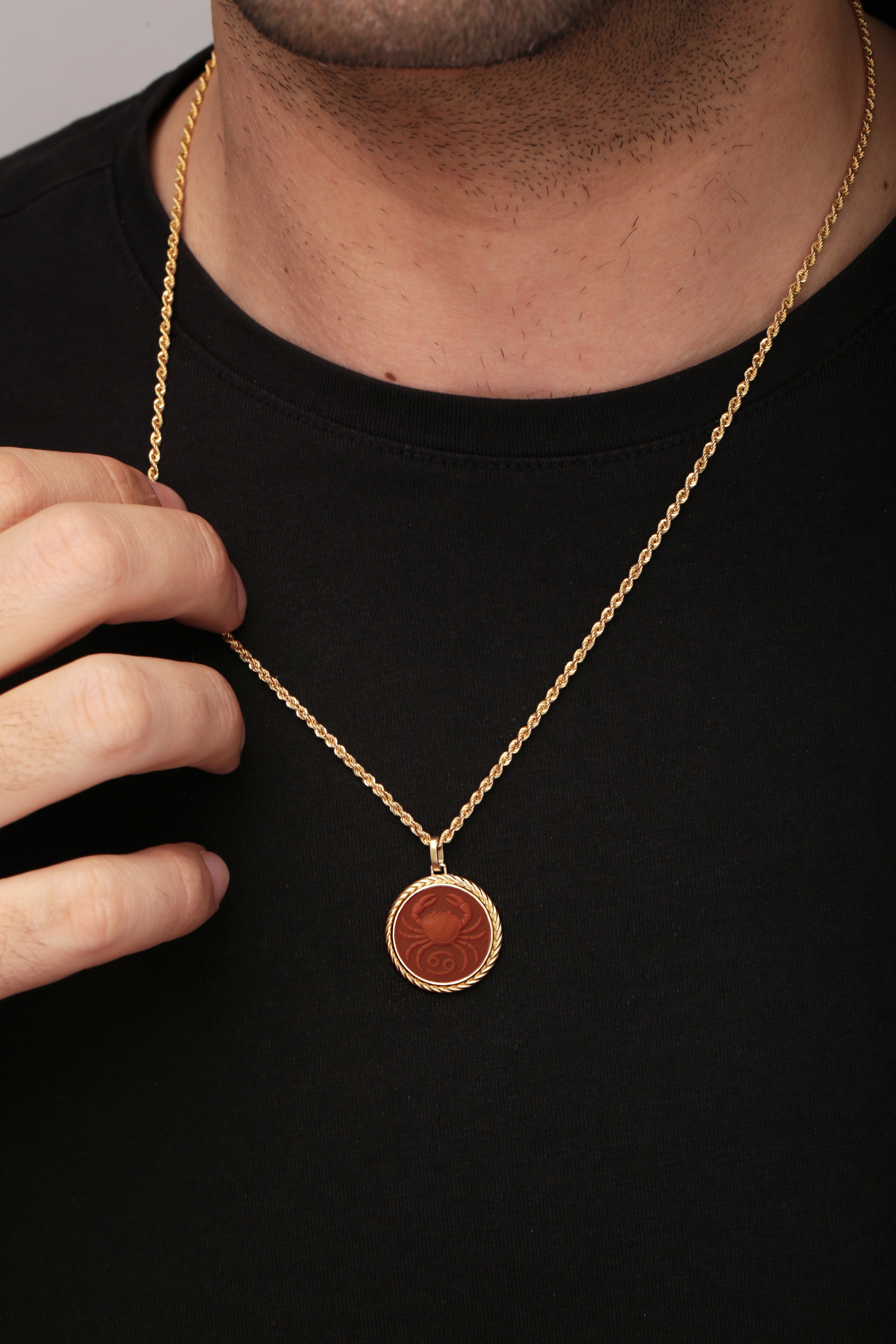 CARNELIAN CANCER NECKLACE