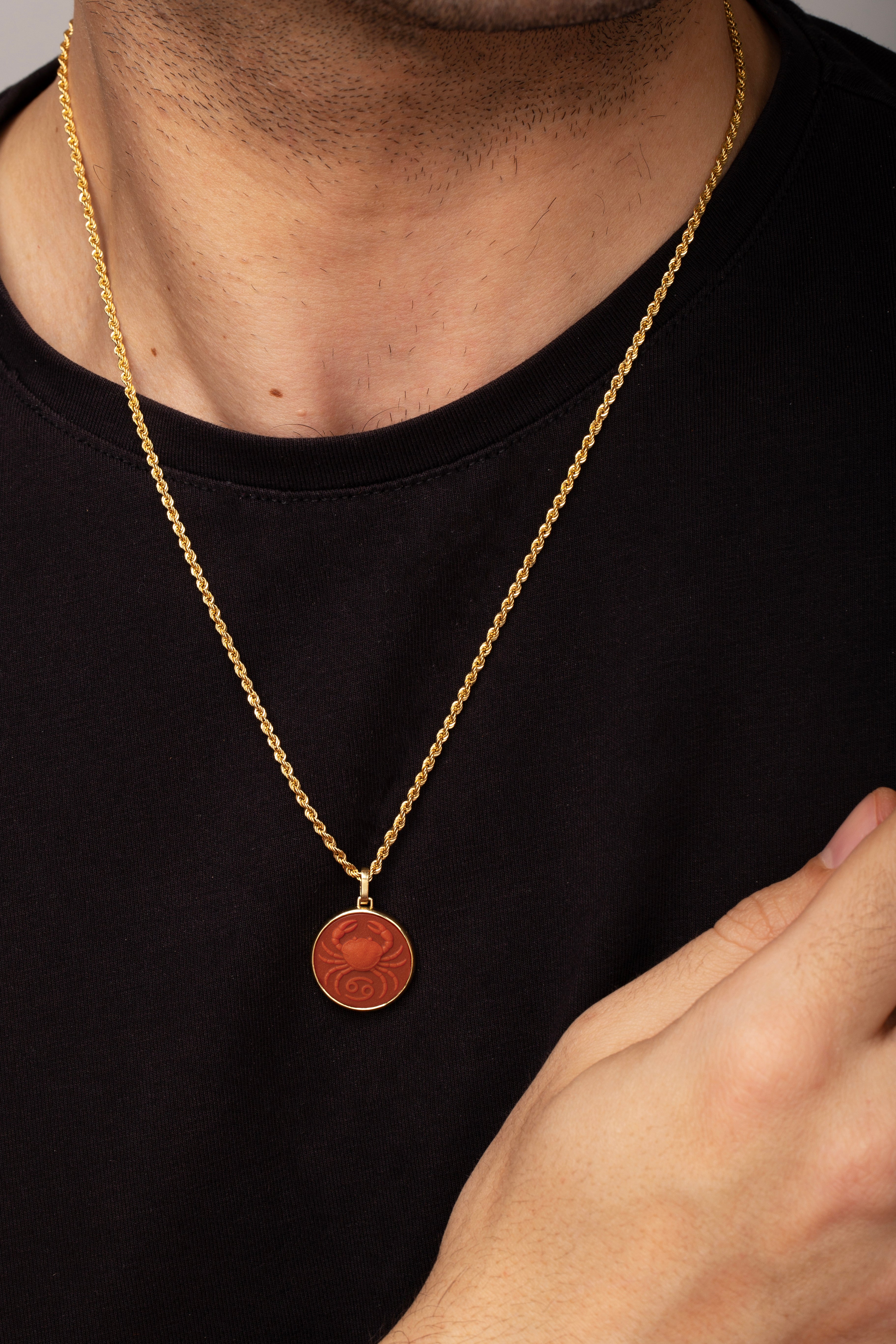 CARNELIAN CANCER NECKLACE