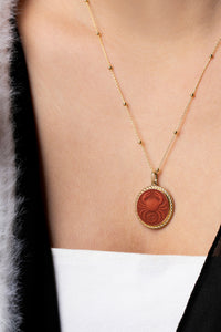 CARNELIAN CANCER NECKLACE