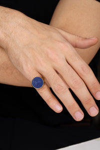 LAPIS LAZULI CAPRICORN RING