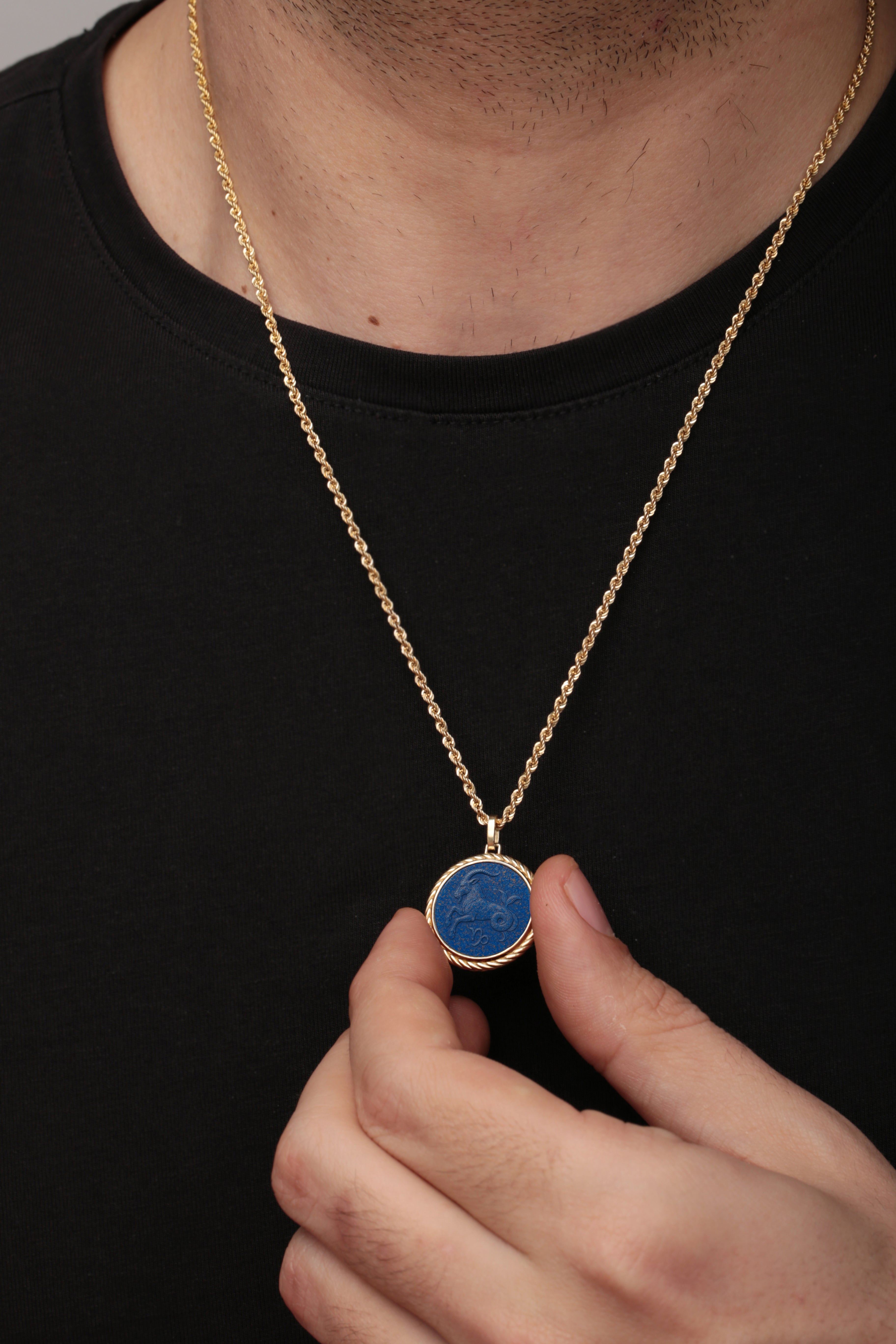 LAPIS LAZULI CAPRICORN NECKLACE