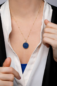 LAPIS LAZULI CAPRICORN NECKLACE