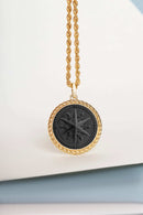 ONYX COMPASS NECKLACE
